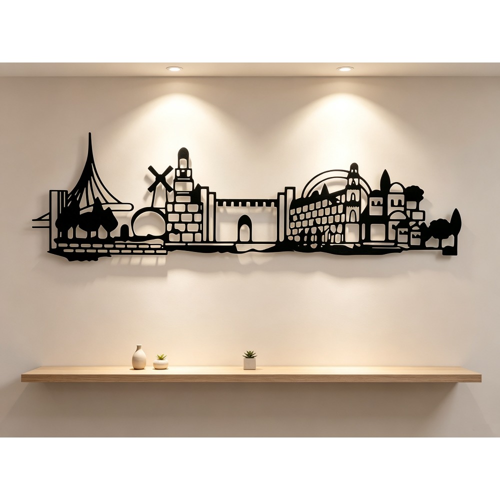 Cocktail Shaker Set - CIFBUY Metalowa Dekoracja Ścienna - Panorama